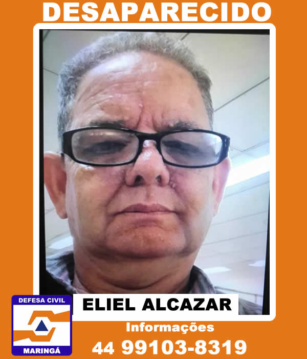 Família procura por homem de 58 anos desaparecido em Maringá