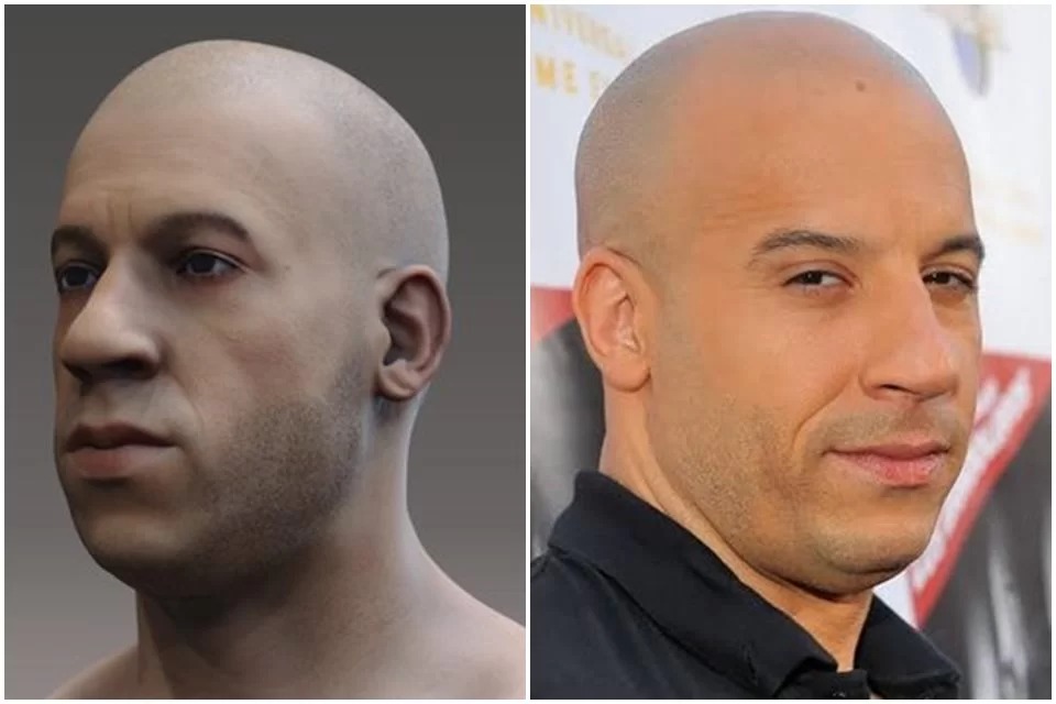 Meme com suposto 3D de Adão é comparado ao ator Vin Diesel