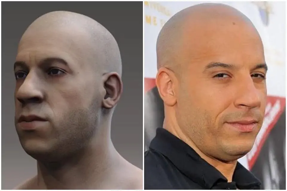 Meme com suposto 3D de Adão é comparado ao ator Vin Diesel
