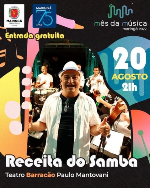 Vai dar Samba Raiz neste sábado em Maringá - GMC Online
