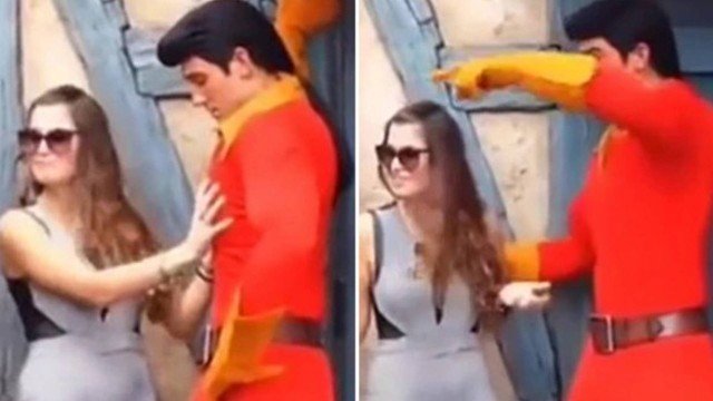 Mulher apalpa peito de ator e é repreendida em parque da Disney