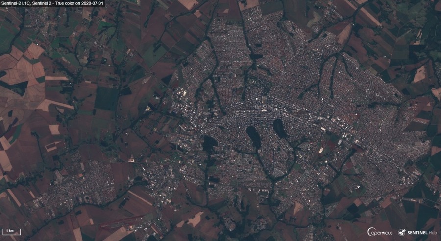 Fotos da ESA e ISS mostram Maringá vista do espaço