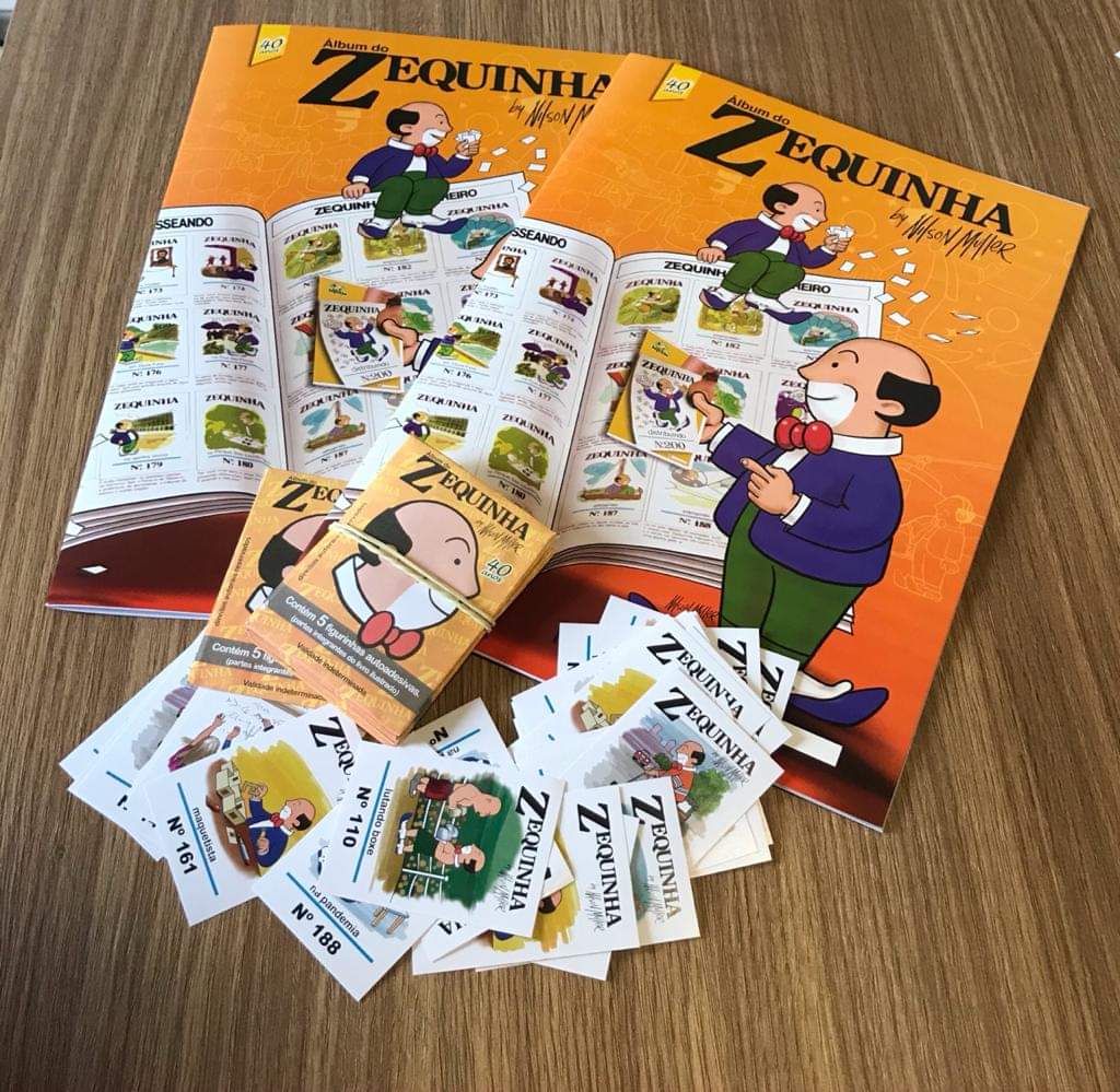 Álbum de figurinhas do Zequinha, clássico personagem paranaense, está de volta