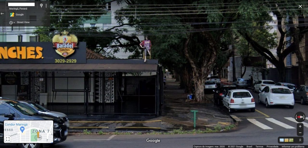 Veja algumas 'cenas' inusitadas de Maringá captadas pelo Google Street View