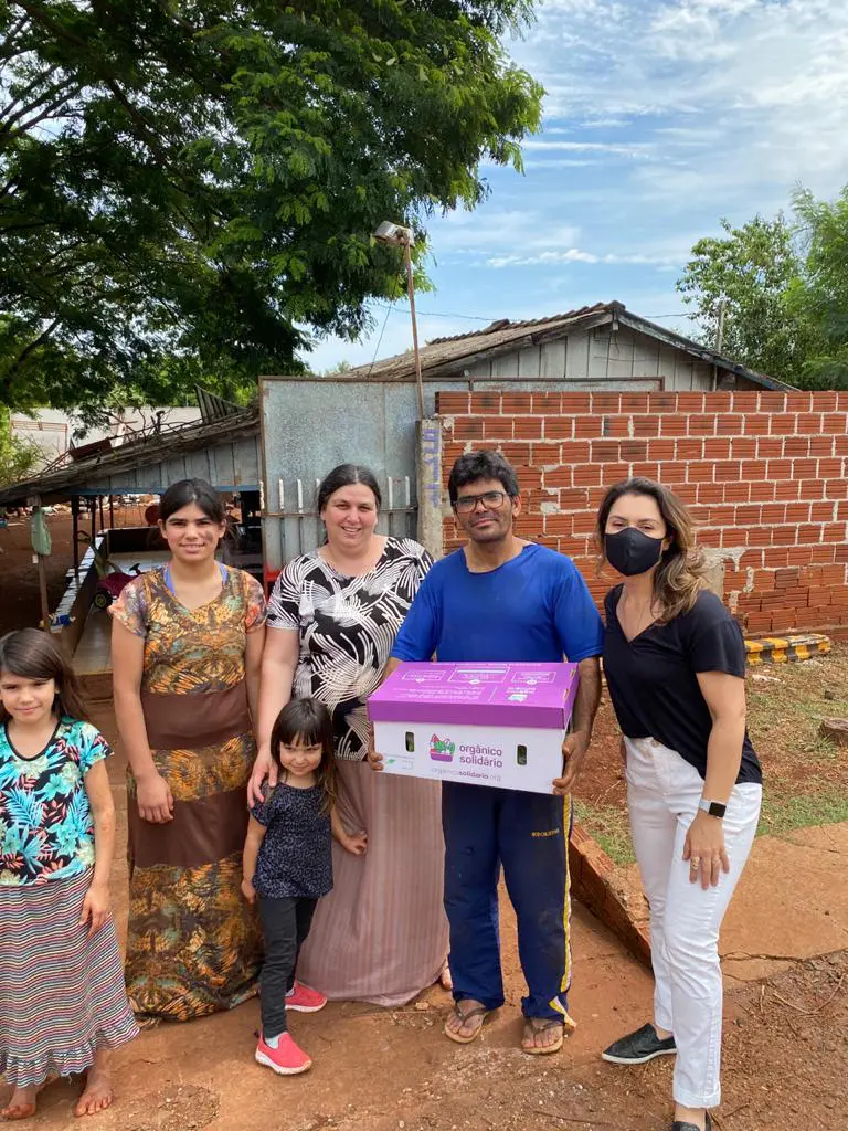 Projeto leva alimentos orgânicos a famílias em situação de vulnerabilidade social