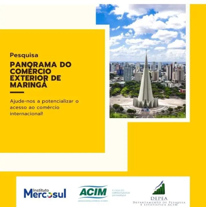 Instituto Mercosul realiza pesquisa para fomentar o comércio exterior em Maringá e região