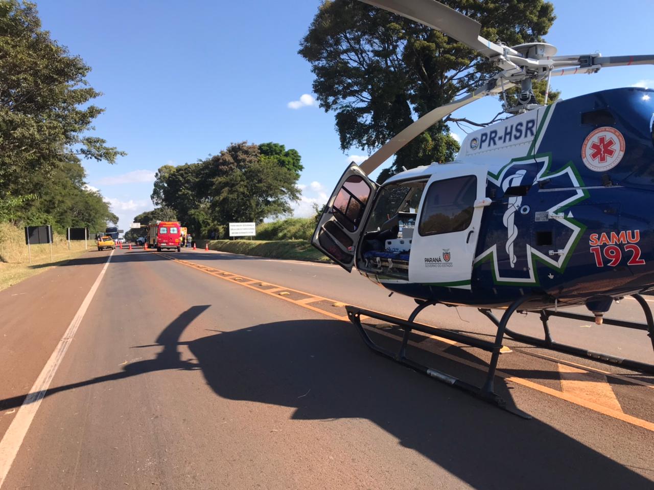 Motorista de 24 anos fica em estado grave após colisão frontal na BR-369