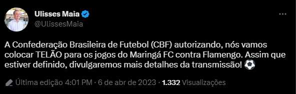 Flamengo transmite jogo no  com 2 milhões simultâneos e