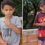 Cleber Rogério da Silva, 7 anos (à esquerda) e o irmão Jean Antônio da Silva, 12 anos (à direita). Foto: Reprodução