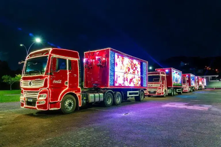 Caminhão da Caravana de Natal da Coca-Cola