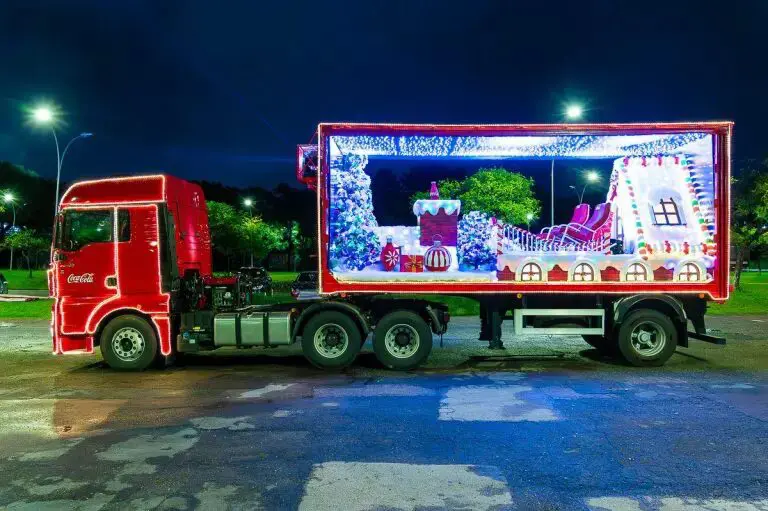 Caminhão da Caravana de Natal da Coca-Cola