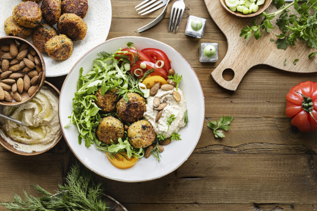 Sweet potato falafel recipe idea for vegan