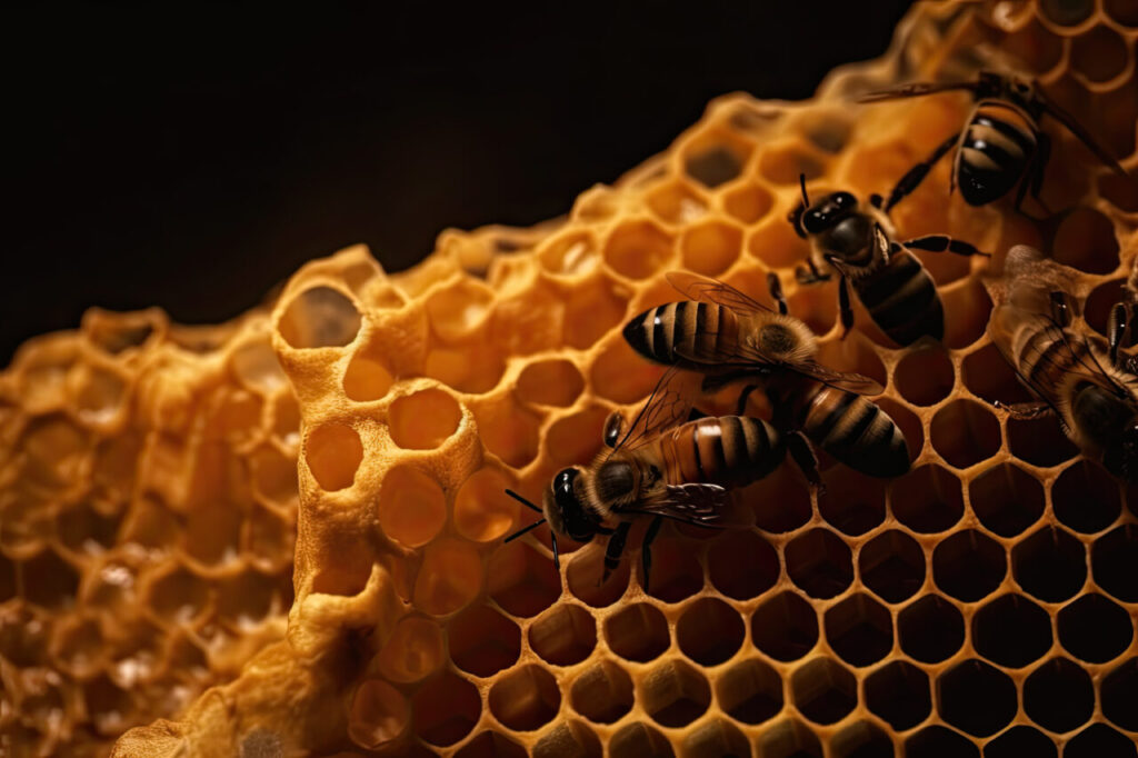 bees-honeycomb-that-is-made-by-beehive