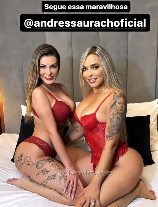 Andressa Urach e Kiara Blay