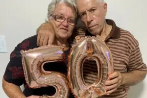 Casal 50 anos de casamento