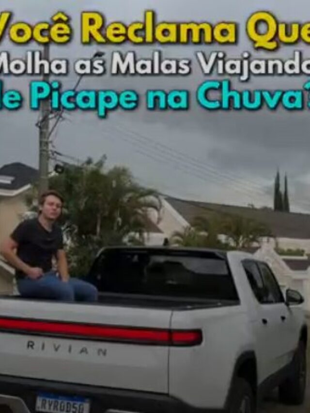 Você reclama que as malas molham na caçamba? Olha a ideia dessa picape!