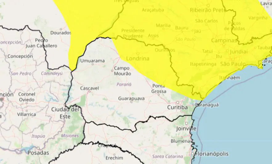 tempestades e chuvas intensas no Paraná