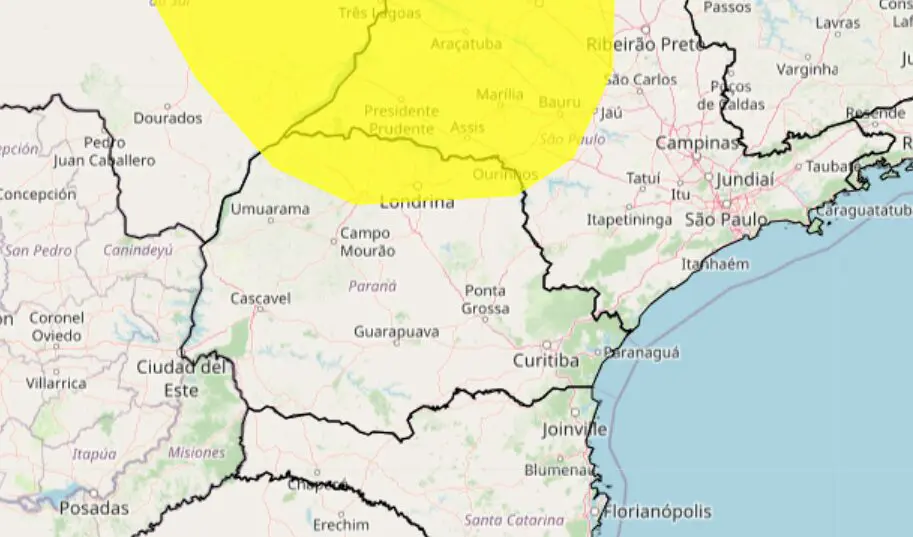 Essas 108 cidades do Paraná entram em alerta de chuvas intensas; lista