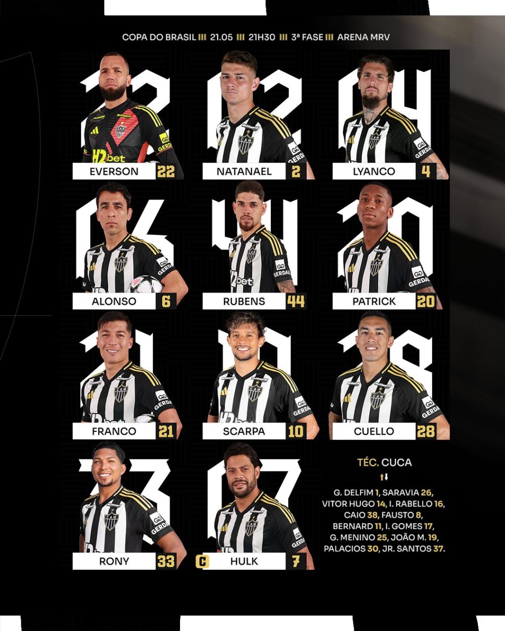 Atlético-MG x Maringá FC ao vivo pela Copa do Brasil; siga em tempo real