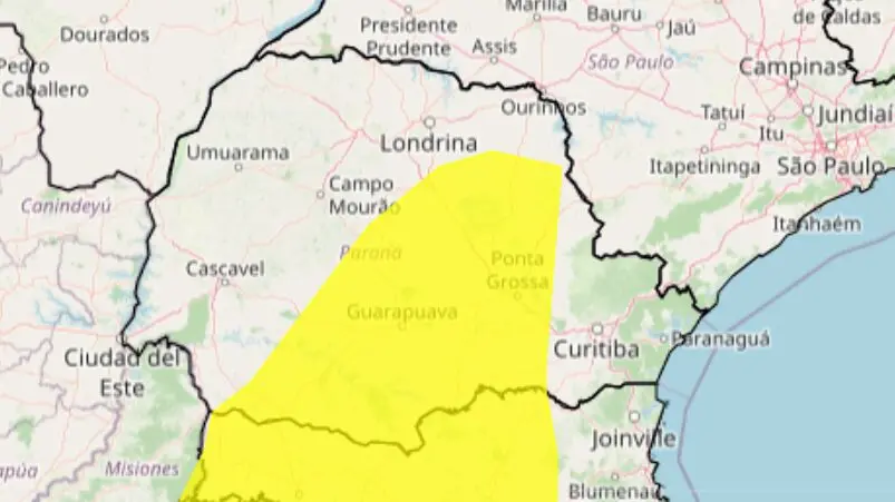 cidades do paraná em alerta de geada