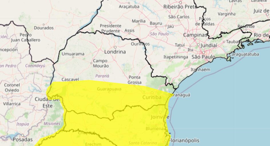 alerta de tempestade do inmet