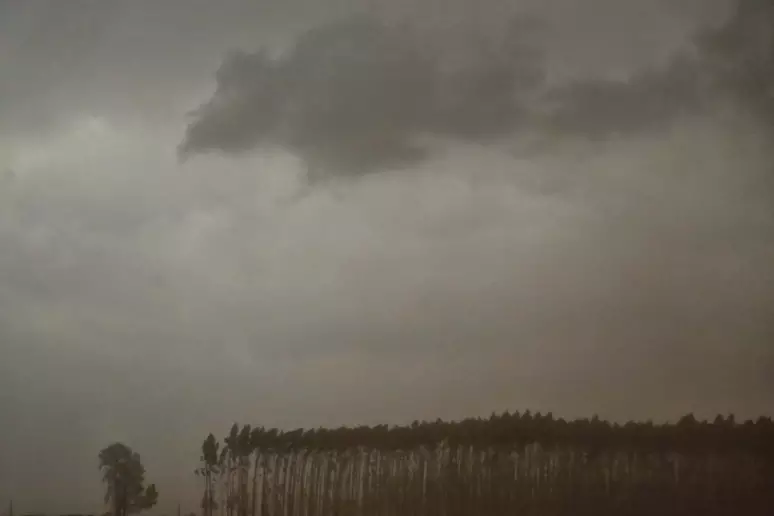 O Instituto Nacional de Meteorologia (Inmet) emitu um alerta laranja (perigo) de tempestade para 285 cidades do Paraná