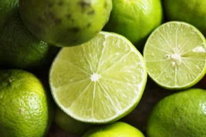 Closeup of fresh lime