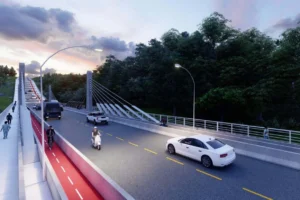 Projeto da ponte estaiada de Toledo (Divulgação/PMT)