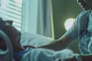 care-job-scene-with-senior-patient-being-cared