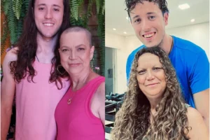 Filho doa o próprio cabelo para mãe em tratamento contra o câncer em Sarandi