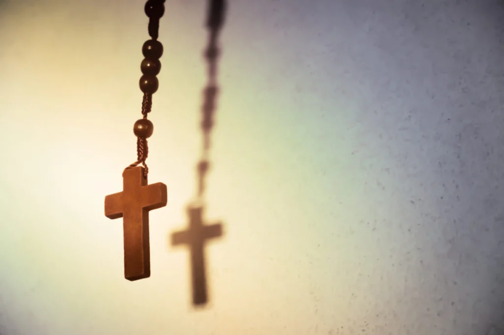 Holy Wooden Christian Cross.