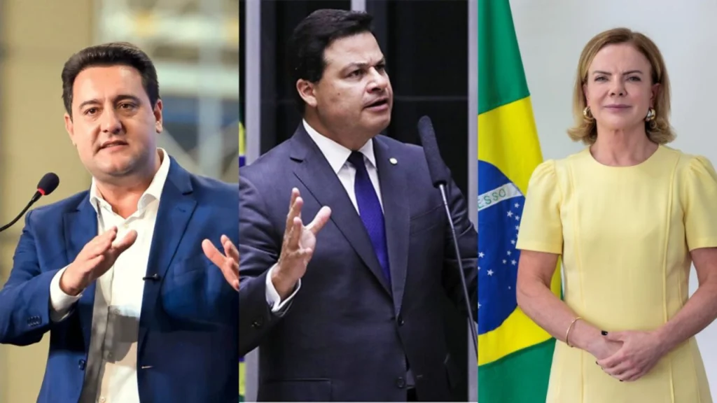 Ratinho, Sandro e Gleisi