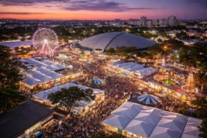 Entre as principais novidades estão a distribuição gratuita de água em diversos pontos do Parque Internacional de Exposições