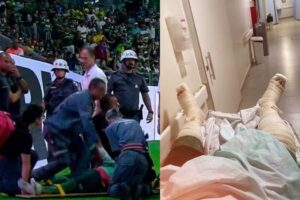 Morador da região socorrido no gramado durante Palmeiras x Santos revela motivo da invasão e pede desculpas