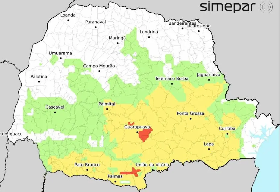 Frio intenso avança no Paraná: 142 municípios entram em alerta de geada e previsão indica 0°C nesta semana; veja a lista completa Foto 2 image