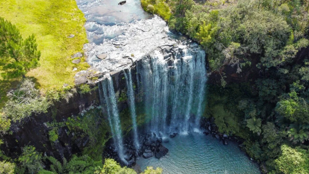 Cachoeira Salto da Viúva. Foto: Divulgação/Prefeitura de Cruz Machado