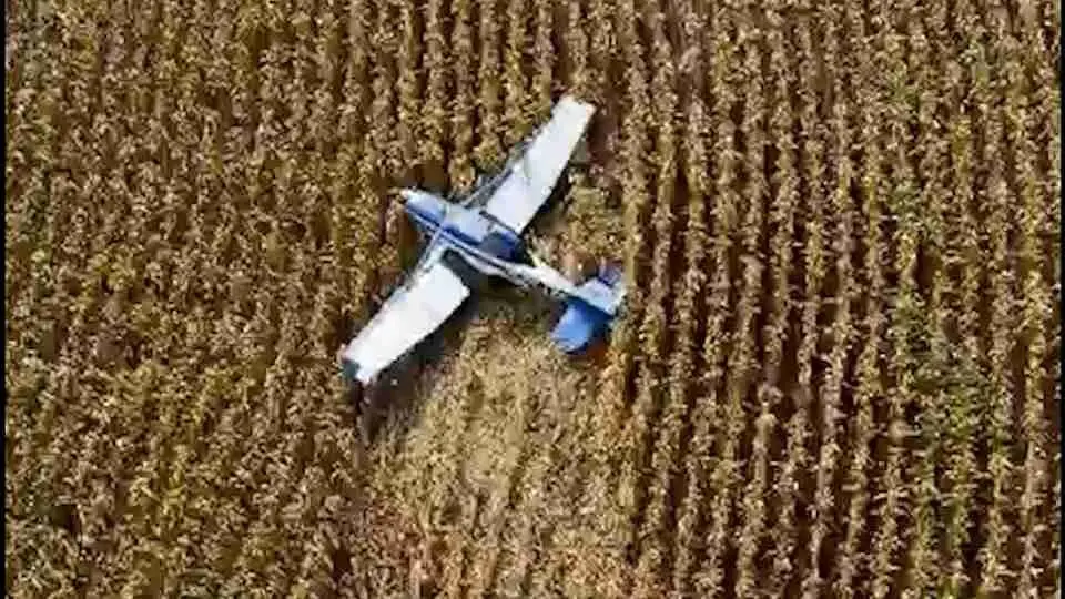 Queda de avião em Marialva: falha durante deslocamento terminou em pouso de emergência